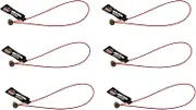 Ergodyne Wire Tool Attachment Tail with Loop End, Tool Weight Capacity 2lbs, 6-Pack, Squids 3704, Orange
