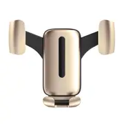 Metal Gravity Linkage Automatical Lock 360 Degree Rotation Car Mount Air Vent Holder Stand for Xiaomi Moible Phone GOLD COLOR