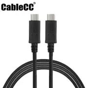 Cablecc USB 3.1 Type-C Male to USB-C Male Data Reversible Cable for Laptop Phone
