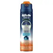 Gillette Fusion ProGlide Sensitive 2 in 1 Shave Gel, Ocean Breeze, 6 Oz.