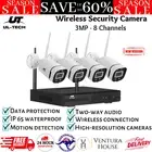 UL-tech 3MP Wireless CCTV Home Security System 8CH Outdoor IP WiFi NVR Camera Wh