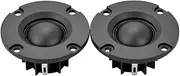 PZNGNKELPT 2 Inch 4/6/8 Ohm 15W Dome Silk Film Tweeters Audio Loudspeakers Neodymium HiFi Treble 20 Cores Mini Portable Speaker 2PCS Bookshelf Speaker(4 ohm)