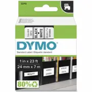 Dymo DYM53713 LabelManager 260P D1 Tape Cartridge, 1" x 23 ft, Black on White