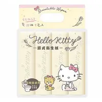 在飛比找蝦皮商城優惠-Hello Kitty 可沖式濕紙巾(花果香氛)20抽x4包