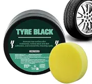 Tire Shine - 120g Tire Polish Tire Shine - Wheel Care Products, Car Tyre Shine, Wet Tire Dressing Paste, Tire Cleaner and Shine for Trucks