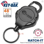 ～工具小妹～ KEY BAK RATCH-IT 鎖定系列48＂強力負重伸縮鑰匙圈(附扣環) #0KR2-3A11