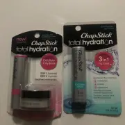 2 Chapstick Lip Scrub+Vanilla Cream 3in1 Lip Care Total Hydration Soothing Oasis