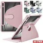 Case For Samsung Galaxy Tab S6 S7 S10 FE S8 S9 Plus Ultra Leather Rotate Cover
