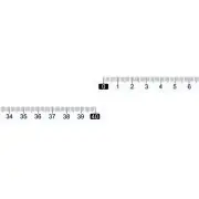 10Pcs Adhesive Tape Measure 40cm Left to Right Workbench Ruler (Transparent)