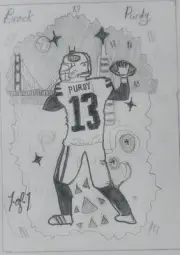 Brock Purdy 1 Of 1 Sketch Downtown Black And White Van Gough