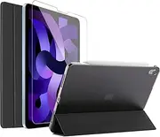 ProCase Smart Case for 10.9 Inch iPad Air 5th 2022 / Air 4th 2020, Cover with Screen Protector for iPad Air 5 4 -Black