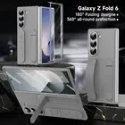 For Samsung Galaxy Z Fold 6 5 4 Shockproof Screen Protect Wristband Stand Case