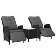 Gardeon 3PC Recliner Chairs Table Sun lounge Outdo