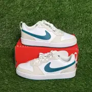 Size 6.5Y - (GS) Kids Nike Court Borough 2 Low Phantom Bright Spruce BQ5448-017