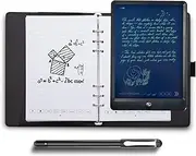 Notebook Pen Smart Pen Writing Set Includes Smartpen Smart A5 PU Leather Notebook & Reusable Writing Tablet & B5 Paper BT Wireless Connection Compatible with Boardpen and Ophaya APP