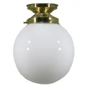 Opal Gloss Sphere 6&quot; Shade w 3 1/4&quot; Batten Fix Light