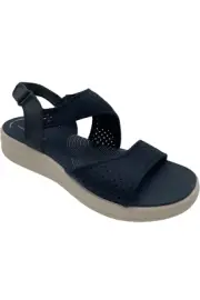Clarks Cloudsteppers Perforated Sandal Drift Fern Navy