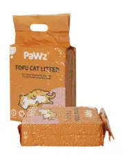 [PaWz] Clumping Flushable Tofu Cat Litter 2.5kg x4 in Peach