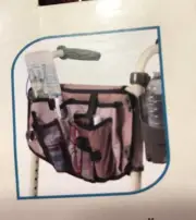 Walker Bag Double Sided with Cup Holder for Walker Hooks on all walkers NEW