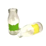 36 x Glass Milk Juice Bottle Containers Yogurt Candy MilkShake Bottle 17.5x6.5cm