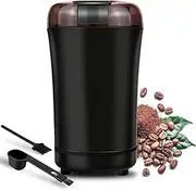 Coffee Grinder Electric, Espresso Coffee Bean Spices Grinder, Coffee Blade Grinders with Cleaning Brush, 150W One Touch Portable Grinder, for Coffee Bean, Spices, Herbs, Nuts, Grains
