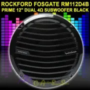 ROCKFORD FOSGATE RM112D4B BLACK 12" SUB DUAL 4-OHM MARINE BOAT SUBWOOFER SPEAKER