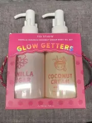 Yes Studio Glow Getters Vanilla Sugar, And Coconut Cream, Body Oil Set 5 Fl Oz