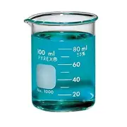 100ml Glass Beaker, Griffin Low Form, Graduated, PYREX 1000-100 (Pack 12)