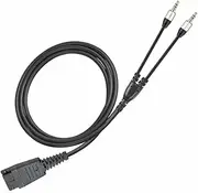 GXMRHWY Dual 3.5MM to Quick Disconnect Headset Spliter Cable Compatible with B5 Training Cable