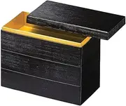 J-Kitchens Excursion Bento Box, Made in Japan, 3-Tier, 6.5 Size, 1/2 Rectangular Japanese Paper, Black Sneaks, 7.9 x 4.1 x 7.1 inches (20.0 x 10.5 x 18.0 cm)
