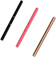 ZXUY Polygel Nail Brush and Picker Tool Dual-Ended 2 IN 1 Design Gel Nail Brush and Spatula Stainless Steel Tool for Nails Extension and Quick Building Gel (BK+PK+GD)
