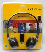 NEW Rosetta Stone USB Headset Microphone, Black