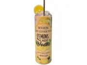 Tumbler 20 oz Travel Mug Hot & Cold Stainless Steel Beverage Ice Top Lemon 3D