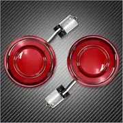 Turn Signal Indicator Motorcycle Turn Signal Flashing Led 1156 Conversion Indicators Light for Harley Touring Street Road Glide Softail Sportster Dyna(Red)
