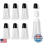 AMORIX 6 Packs Lip Gloss Tubes 5ml Black Cap Lip Gloss Containers Empty Lip B