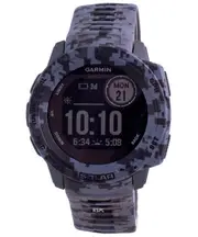 Garmin Instinct Solar Tactical Edition Graphite Camo Silicone Band Sort Watch