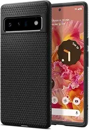 [Spigen] Liquid Air Case Designed for Google Pixel 6 Pro (2021) Soft TPU Armor Slim Cover - Black