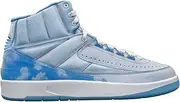 Jordan Mens Air Jordan 2 DQ7691 419 J Balvin - Size 11 Light Blue/White