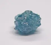 0.92ct Rough Fancy Vivid Blue DIAMOND Top Loose Diamond Faceted Gem Potential