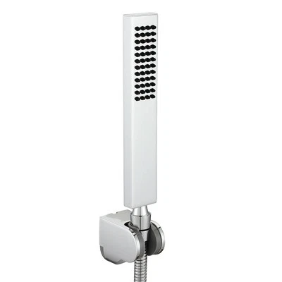 Solid Brass Hand Held Shower Sprayer Head with Adjustable Wall Connector Show...