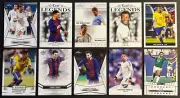 MESSI * RONALDO PELE DE BRUYNE NEYMAR LOT (10) 2016-2022 LEAF MINT SOCCER CARDS