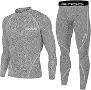 [Sinzelimin] Sports Suit for Men's Compression Shirt Pants Two Pieces Outfit Quick-dry Training Gym Yoga Fitness Tracksuit Set
