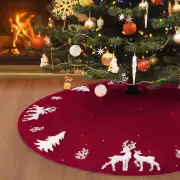 Tree Skirt Knitted Christmas Tree Skirts 3D Tree Skirts Xmas Holiday Ornaments