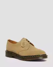 Dr Martens 1461 Made In England Shoes Beige Buck Suede UK 4 6.5 Womens