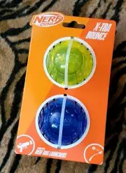 Nerf Dog Balls Extra Bounce 2 pack med/large New!
