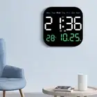 Wall-mounted Electronic Wall Clock Temperature Display Table Clock for Bedroom