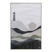 Framed 60x90cm Canvas/Resin Trio Sail Hanging Wall Art Home Decorative Display