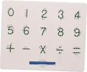 BESPORTBLE Magnetic Writing Board Educational Magnetic Learning Board Number Practicing Practice Math Board Tracing Writing Board Plastic Green