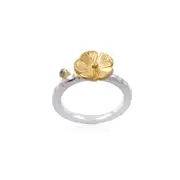 Florian Ring in Sterling Silver & Silver - Matt Finish - Stylish Sterling Silver-Silver Ring in Australia