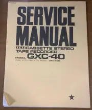 AKAI GXC-40 GXC-40D Service Manual Cassette Stereo Tape Recorder Photocopy